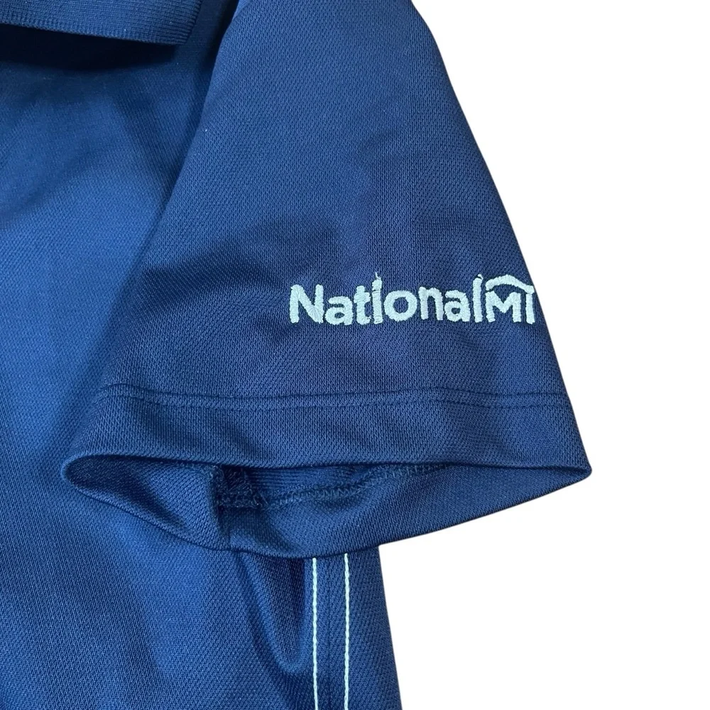 Nike Golf Dri-FIT Women’s Blue Polo‎ Shirt Small National MI Embroidered Logo
